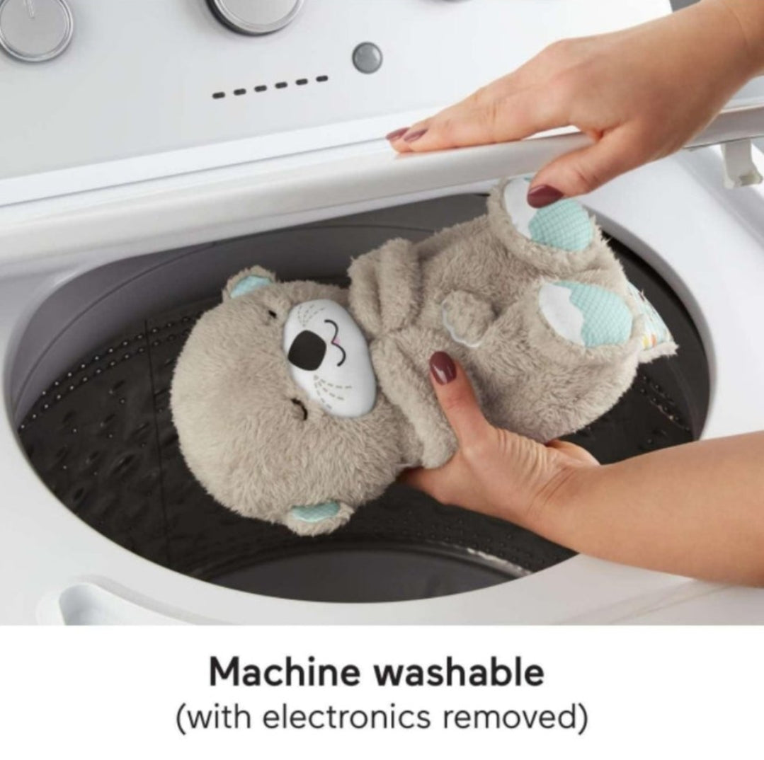 Baby Sound Machine Breathing Otter Portable Plush Baby Toy
