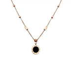 Rose Gold High Quality Gold Plated Stainless Steel Round Necklace
