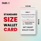 Photo Wallet Card Gift with Envelope Greeting Card (Pack of 2 side) after purchase send me photo whtsp 9528394331