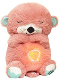 Baby Sound Machine Breathing Otter Portable Plush Baby Toy