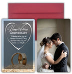 Photo Wallet Card Gift with Envelope Greeting Card (Pack of 2 side) after purchase My gleamora team will contact you for photos. whtsp 9528394331