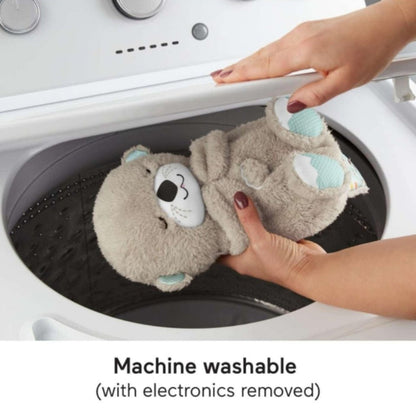 Baby Sound Machine Breathing Otter Portable Plush Baby Toy