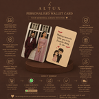 Personalised Photo Wallet Card | Custom PVC Wallet Card | ALTUX