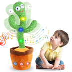 "Cute and Funny Dancing Cactus Soft Creative Kids Educational Musical Kids Toy (Green)
