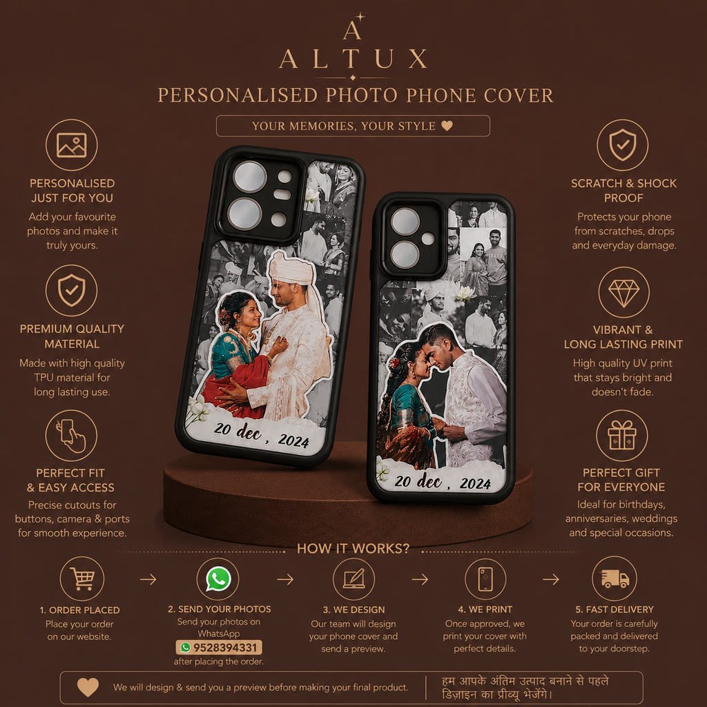 Personalised Photo Phone Cover | Custom Mobile Case | All Models Available | ALTUX