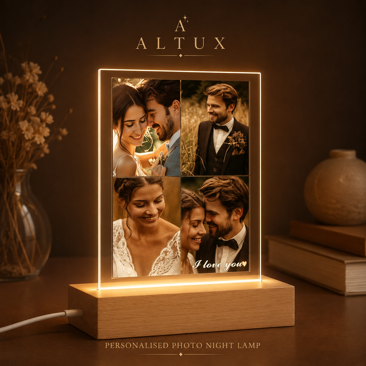 Personalised Photo Night Lamp | Custom LED Night Lamp | ALTUX