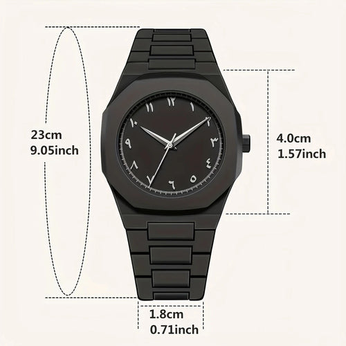 Arabic Dial Polycarbonate Ultra-Light Analog Watch – For Men