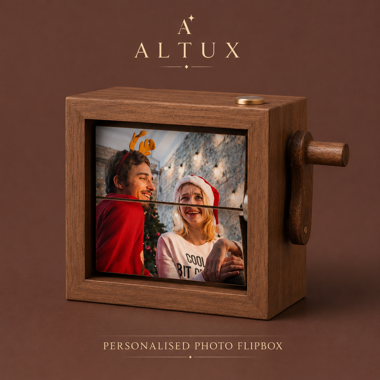 Personalised Photo Flip Box | Custom Memory Gift Box | ALTUX